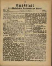 Amtsblatt der K&ouml;niglichen Regierung zu Posen. 1882.12.12 Nro. 50