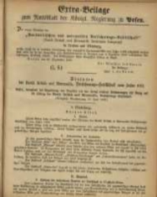 Extra = Beilage zum Amtsblattder K&ouml;nigl. Regierung zu Posen