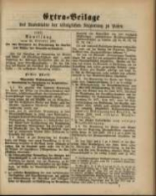 Extra = Beilage zum Amtsblattder K&ouml;niglichen Regierung zu Posen