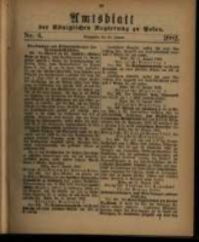 Amtsblatt der Königlichen Regierung zu Posen. 1882.01.24 Nro.4