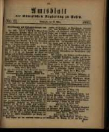 Amtsblatt der K&ouml;niglichen Regierung zu Posen. 1882.03.21 Nro.12