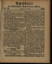 Amtsblatt der K&ouml;niglichen Regierung zu Posen. 1882.04.18 Nro.16