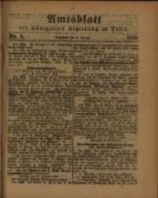 Amtsblatt der K&ouml;niglichen Regierung zu Posen. 1890.02.25 Nro.8