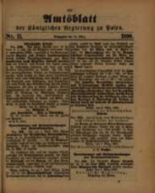 Amtsblatt der K&ouml;niglichen Regierung zu Posen. 1890.03.18 Nro.11