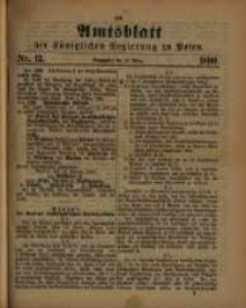 Amtsblatt der Königlichen Regierung zu Posen. 1890.03.25 Nro.12