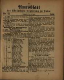 Amtsblatt der K&ouml;niglichen Regierung zu Posen. 1890.04.15 Nro.15
