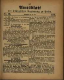 Amtsblatt der K&ouml;niglichen Regierung zu Posen. 1890.05.13 Nro.19