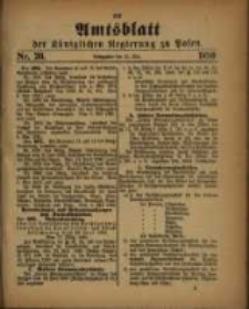 Amtsblatt der K&ouml;niglichen Regierung zu Posen. 1890.05.20 Nro.20