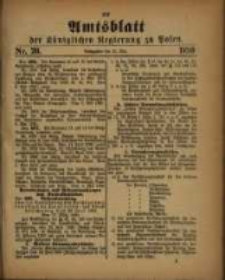 Amtsblatt der Königlichen Regierung zu Posen. 1890.05.20 Nro.20