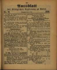 Amtsblatt der Königlichen Regierung zu Posen. 1890.05.27 Nro.21