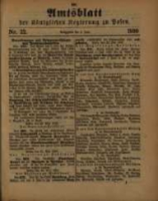 Amtsblatt der K&ouml;niglichen Regierung zu Posen. 1890.06.03 Nro.22