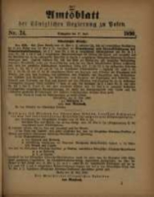 Amtsblatt der Königlichen Regierung zu Posen. 1890.06.17 Nro.24
