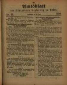 Amtsblatt der K&ouml;niglichen Regierung zu Posen. 1890.06.24 Nro.25