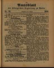 Amtsblatt der K&ouml;niglichen Regierung zu Posen. 1890.08.12 Nro.32