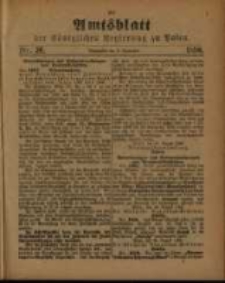 Amtsblatt der K&ouml;niglichen Regierung zu Posen. 1890.09.09 Nro.36