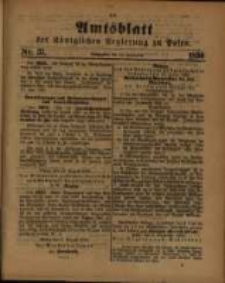 Amtsblatt der K&ouml;niglichen Regierung zu Posen. 1890.09.16 Nro.37