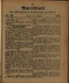 Amtsblatt der K&ouml;niglichen Regierung zu Posen. 1890.09.30 Nro.39