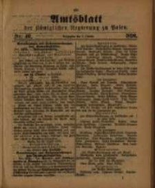 Amtsblatt der K&ouml;niglichen Regierung zu Posen. 1890.10.07 Nro.40
