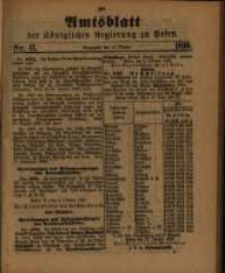 Amtsblatt der K&ouml;niglichen Regierung zu Posen. 1890.10.14 Nro.41