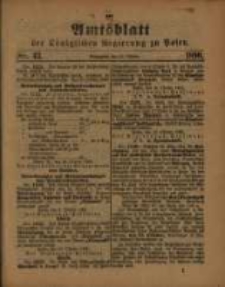Amtsblatt der K&ouml;niglichen Regierung zu Posen. 1890.10.21 Nro.42