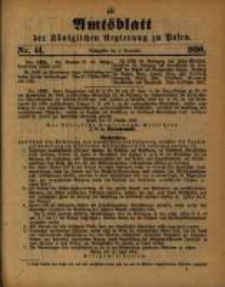 Amtsblatt der K&ouml;niglichen Regierung zu Posen. 1890.11.04 Nro.44