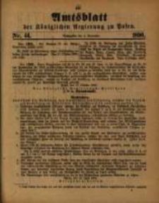 Amtsblatt der Königlichen Regierung zu Posen. 1890.11.04 Nro.44
