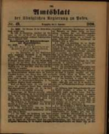 Amtsblatt der K&ouml;niglichen Regierung zu Posen. 1890.12.09 Nro.49