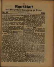 Amtsblatt der K&ouml;niglichen Regierung zu Posen. 1890.12.16 Nro.50