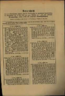 Verzeichniss der in der 9. Verloosung…. vom 4. März 1890 … am 1. Juli 1890 ... 3 ½ prozentigen .... Staatsschuldscheine
