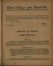 Extra = Beilage zum Amtsblatt