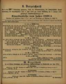 I. Verzeichniss der in der 19ten &hellip; vom 3. Juni 1890 ... am 2. Januar 1891 ... Staatsanleihe vom Jahre 1868 A. ...