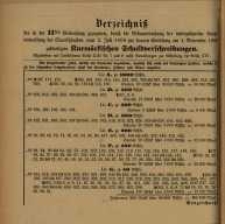 Verzeichniss der in der 11ten &hellip; vom 2. Juli 1890 ... am 2. November 1890 ... Kurm&auml;rkischen Schuldverschreibungen ...