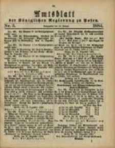 Amtsblatt der Königlichen Regierung zu Posen. 1884.01.15 Nro.3