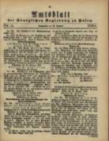 Amtsblatt der K&ouml;niglichen Regierung zu Posen. 1884.01.29 Nro.5