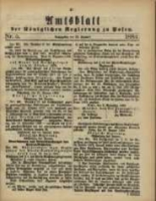 Amtsblatt der Königlichen Regierung zu Posen. 1884.01.29 Nro.5