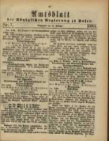 Amtsblatt der Königlichen Regierung zu Posen. 1884.02.12 Nro.7