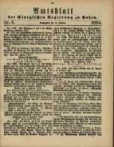 Amtsblatt der K&ouml;niglichen Regierung zu Posen. 1884.02.19 Nro.8