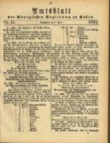 Amtsblatt der Königlichen Regierung zu Posen. 1884.04.08 Nro.15
