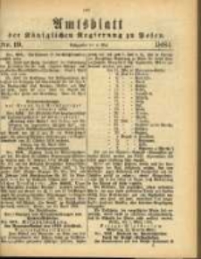 Amtsblatt der Königlichen Regierung zu Posen. 1884.05.06 Nro.19