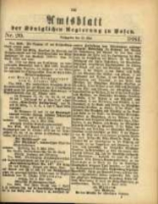 Amtsblatt der Königlichen Regierung zu Posen. 1884.05.13 Nro.20