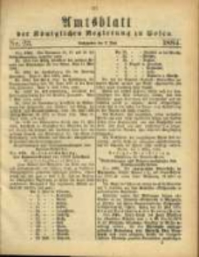 Amtsblatt der K&ouml;niglichen Regierung zu Posen. 1884.06.03 Nro.23