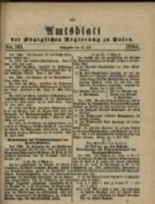 Amtsblatt der K&ouml;niglichen Regierung zu Posen. 1884.07.22 Nro.30