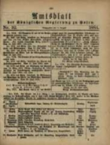 Amtsblatt der K&ouml;niglichen Regierung zu Posen. 1884.08.05 Nro.32