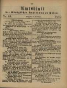 Amtsblatt der K&ouml;niglichen Regierung zu Posen. 1884.10.28 Nro.44