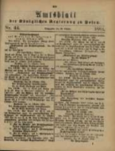 Amtsblatt der Königlichen Regierung zu Posen. 1884.10.28 Nro.44