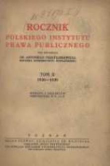 Rocznik Polskiego Instytutu Prawa Publicznego 1938/1939 T.2