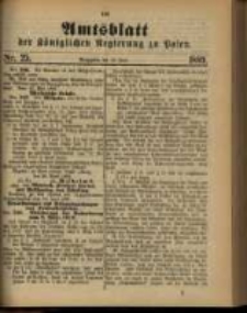 Amtsblatt der K&ouml;niglichen Regierung zu Posen. 1889.06.18 Nro.25