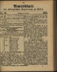 Amtsblatt der K&ouml;niglichen Regierung zu Posen. 1889.06.25 Nro.26