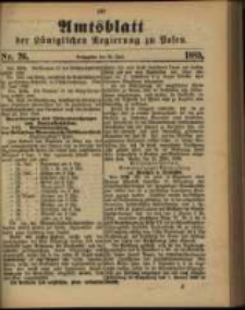 Amtsblatt der Königlichen Regierung zu Posen. 1889.06.25 Nro.26