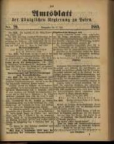 Amtsblatt der K&ouml;niglichen Regierung zu Posen. 1889.07.16 Nro.29
